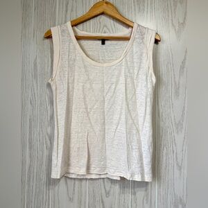 Banana Republic 100% Linen Sleeveless Tank Top Size S LNC